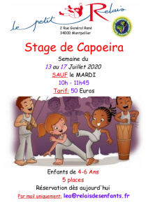 Stage Capoeira au Petit Relais