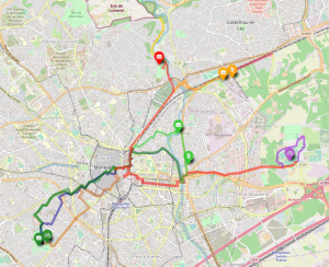 Trajets montpellier a velo avec les enfants