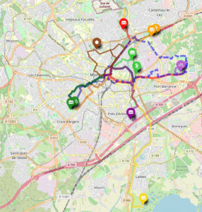 tous nos trajets à vélo