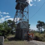 visite de la mine-témoin d'Alès : le chevalement