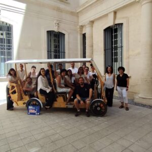 l'equipe avec le velobus